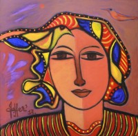 Wahab Jaffar, 30 x 30 Inch, Acrylic on Canvas, Figurative Painting, AC-WJF-029